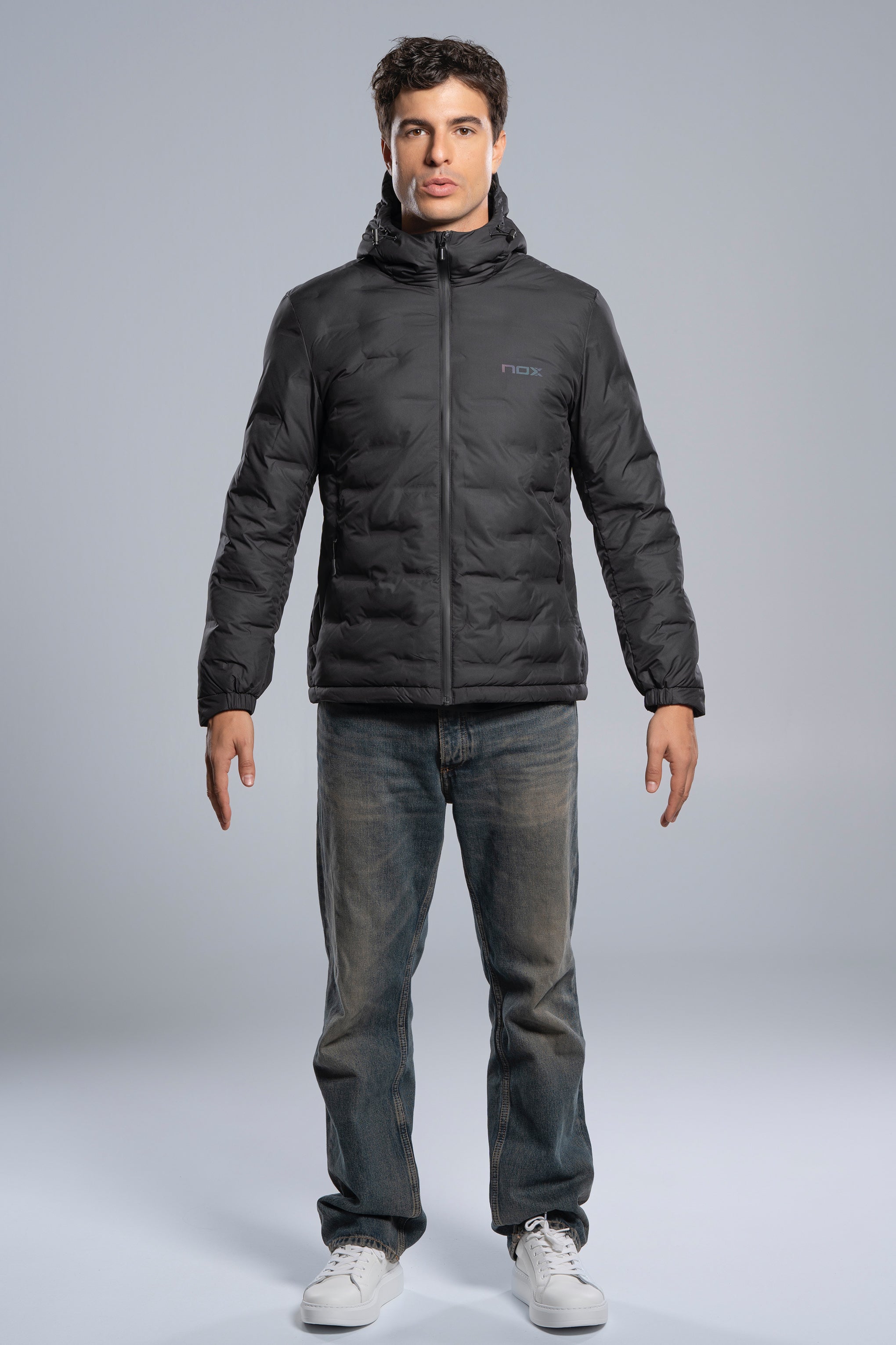 Chaqueta acolchada TEAM negro para hombre