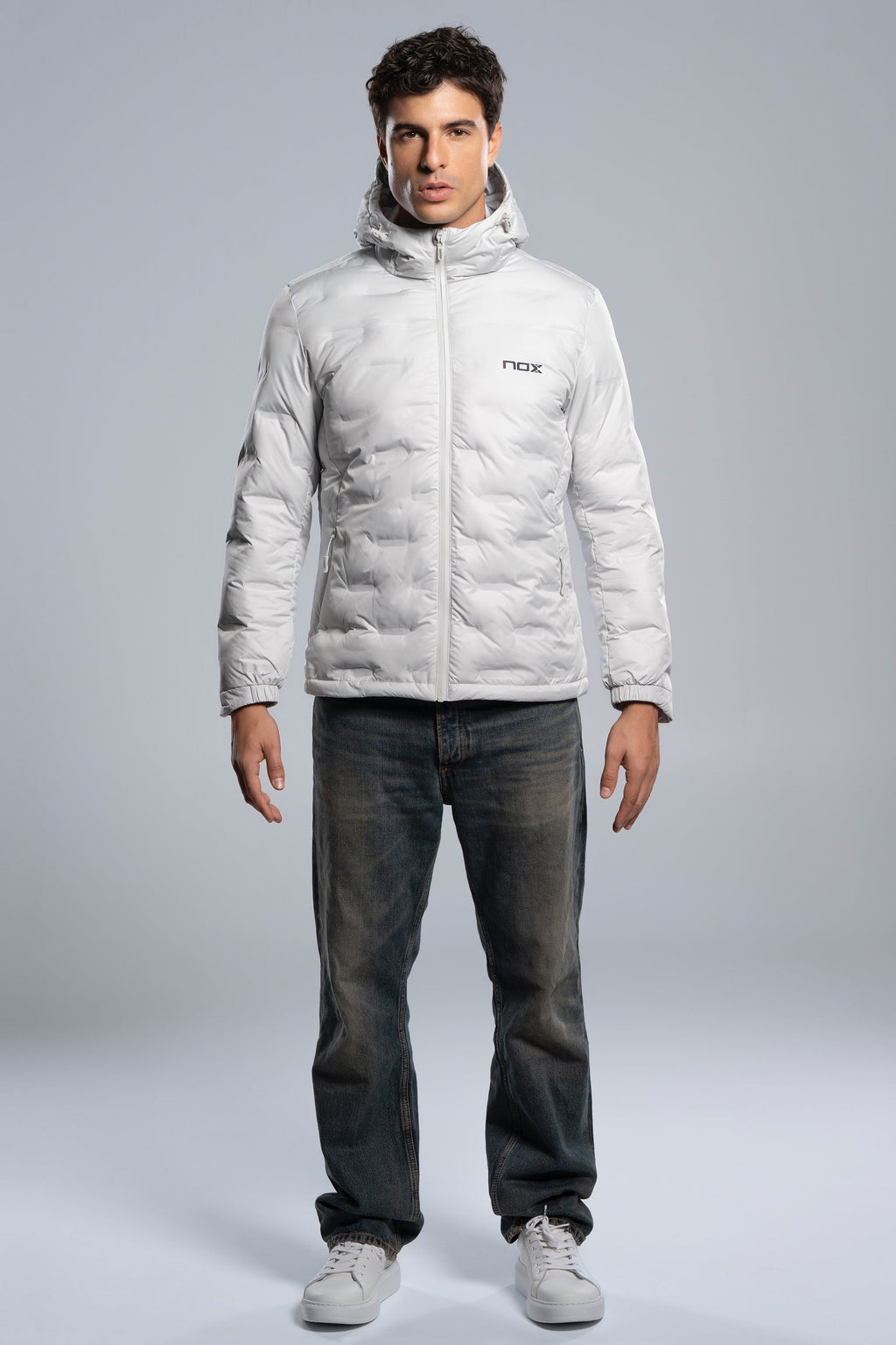 Chaqueta acolchada TEAM gris para hombre