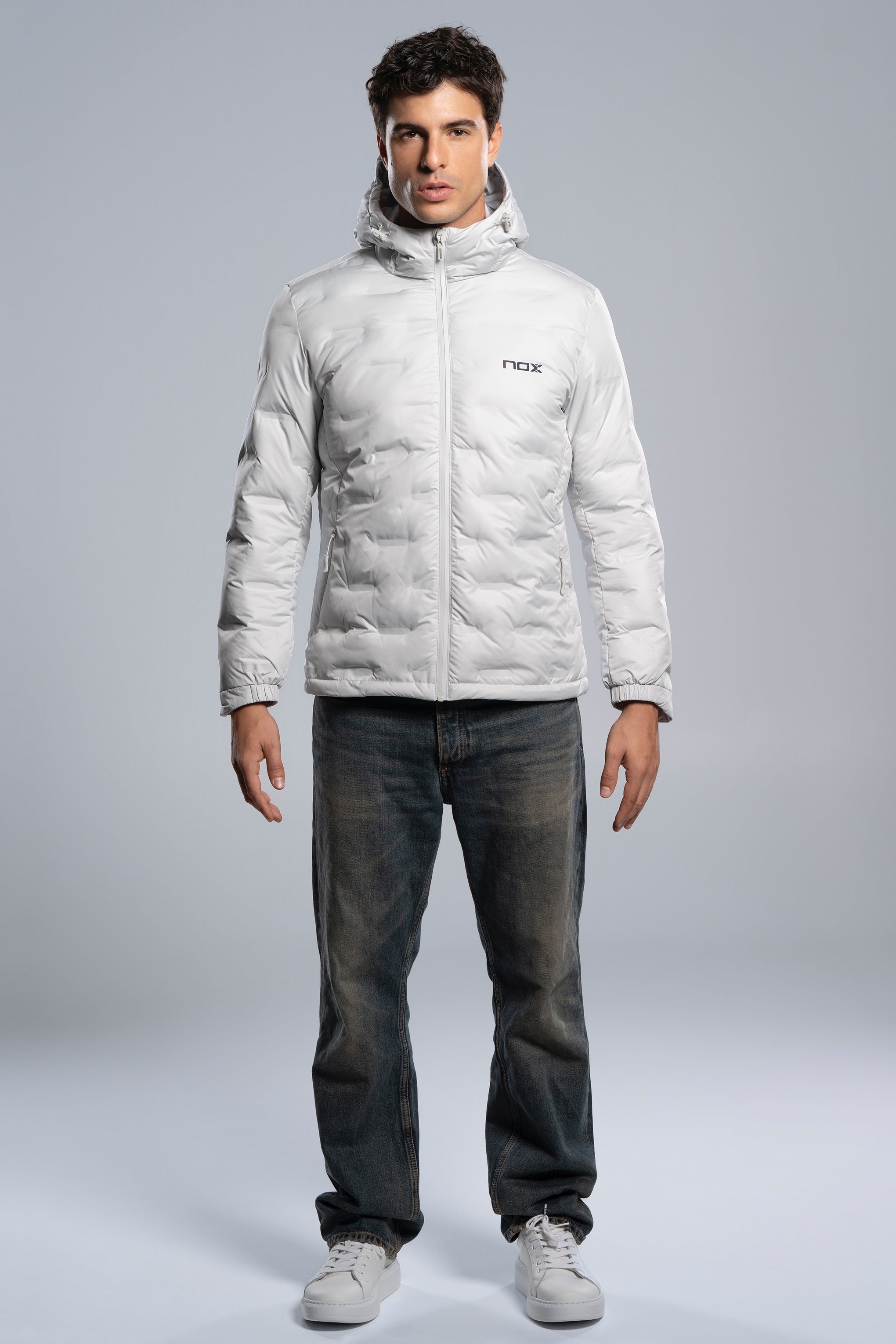 Chaqueta acolchada TEAM gris para hombre