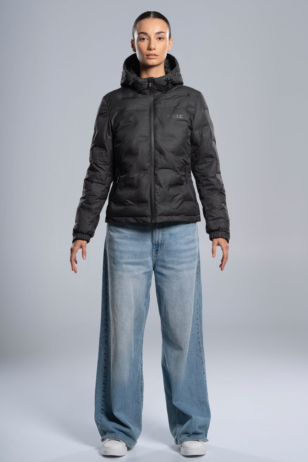 Chaqueta acolchada TEAM negro para mujer