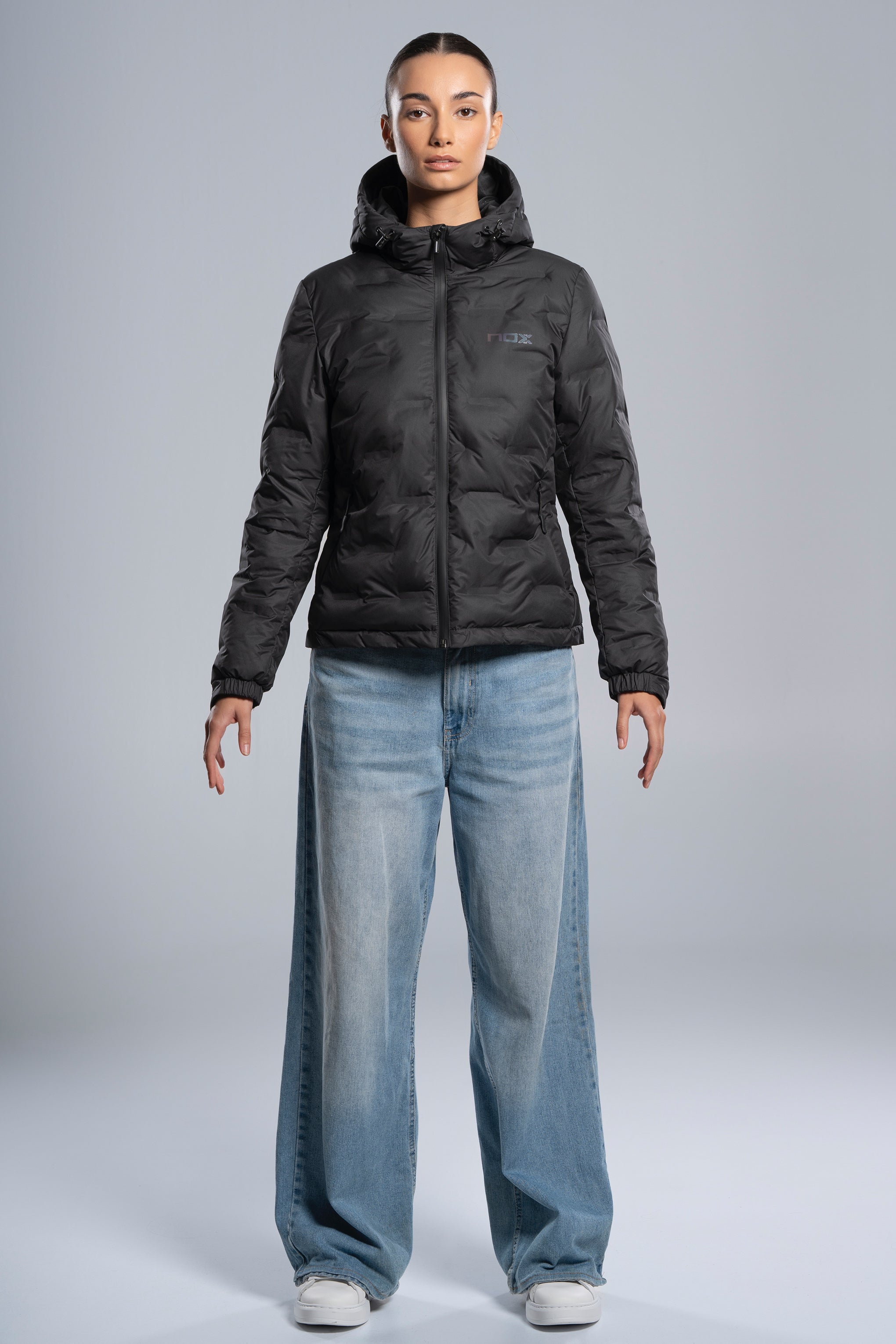 Chaqueta acolchada TEAM negro para mujer