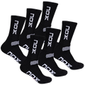 Bolsa 3 pares (2 Uds/Par) - Pack calcetines técnicos MEDIA CAÑA negro/blanco