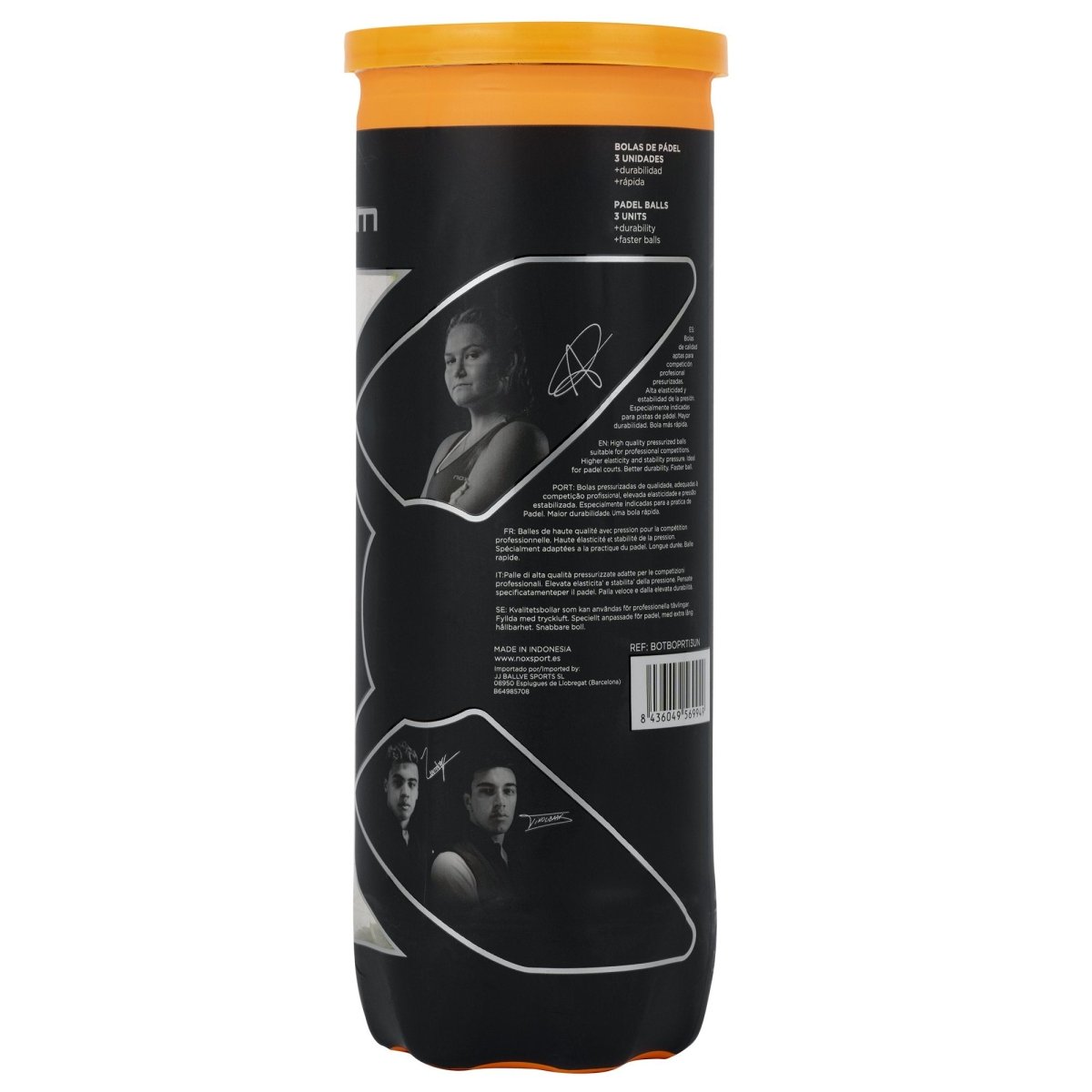 Bote de 3 pelotas de pádel PRO TITANIUM