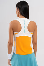 Camiseta de tirantes mujer PRO naranja