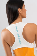 Camiseta de tirantes mujer PRO naranja