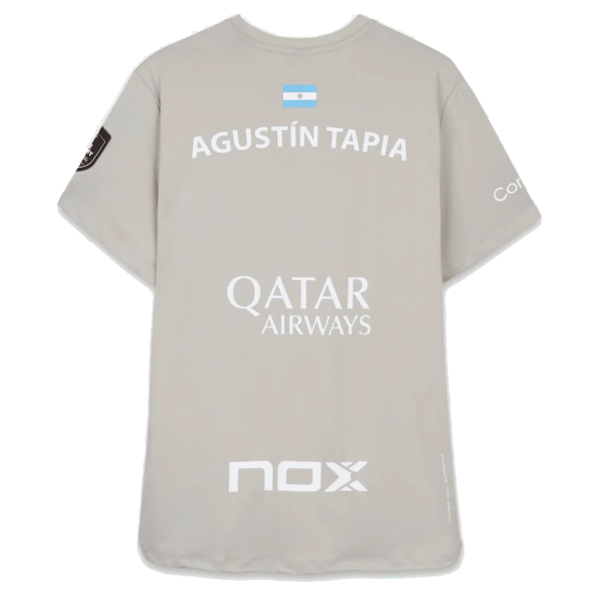 Camiseta Sponsors AT10 Gris Suave de Agustín Tapia 2026