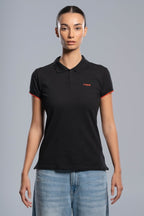 Polo CORP negro para mujer