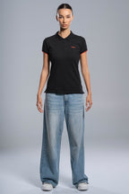 Polo CORP negro para mujer