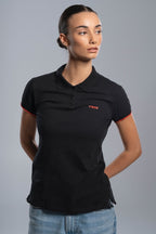 Polo CORP negro para mujer