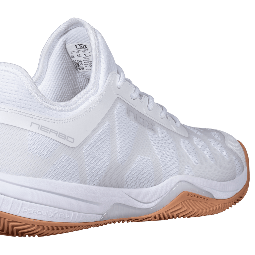 Zapatillas de Pádel NERBO Blanco/Suela Caramelo
