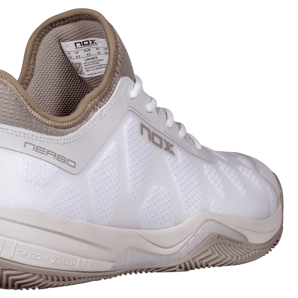 Zapatillas de Pádel NERBO Blanco/Verde Vetiver